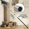 25ft High Ceiling Duster Kits with 5-18ft Heavy Duty Extension Pole - Fan Blade Cleaner, Cobweb Remover & Blue Window Squeegee Kit, Washable Dust Brush for High Roof and Glass Surfaces view 3
