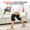 Cordless Knee Massager with Heat and Vibration for Pain Relief - Electric Heated Knee Brace Wrap with 3 Heat Levels & 3 Massage Modes, Portable Arthritis Joint Therapy for Men & Women (Black,Pair) view 4