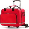 CAIMIAO First Aid Kit Bag with Detachable Trolley,Nurse Roller Bag with Removable Dividers, for Home Visits, for Doctors, Nursing Students(A01) view 1
