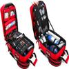 CAIMIAO First Aid Kit Bag with Detachable Trolley,Nurse Roller Bag with Removable Dividers, for Home Visits, for Doctors, Nursing Students(A01) view 2