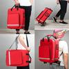 CAIMIAO First Aid Kit Bag with Detachable Trolley,Nurse Roller Bag with Removable Dividers, for Home Visits, for Doctors, Nursing Students(A01) view 4