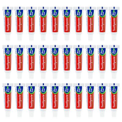 30 Tubes Bulk Travel Size Mini Toothpaste, 0.176oz Disposable Mint Flavor Pocket Teeth Paste Small Essential Toothpaste for Travel, Home/Hotel/Guests/Charity/Homeless/Camping Oral Care (Single Use)