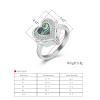 BIAIHQIE Cremation Jewelry for Ashes Heart Urn Ring for Women Cremation Ring Holds Loved Ones Ashes-9-Colorful view 2