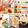 Beeswax Food Wrap (Set of 7) Sustainable Alternative to Aluminum Foil and Albal Paper - For Fruits, Vegetables, Bread, Cheese and Other Foods view 2