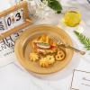 WELLIFE Gold Plastic Plates 10 Inch 50 Count Disposable Plates for Party, Large Big Plate for Dinner Party Supplies Birthday Camping BBQ view 4