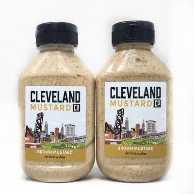 2 Pack of Cleveland Mustard and Ketchup Co All Natural Ingredients (2 Pack, Brown Mustard 9.5oz)