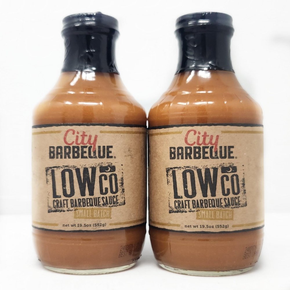 2 Pack of Small Batch City Craft Barbecue Sauce 19.5oz Bottles (Low Co)