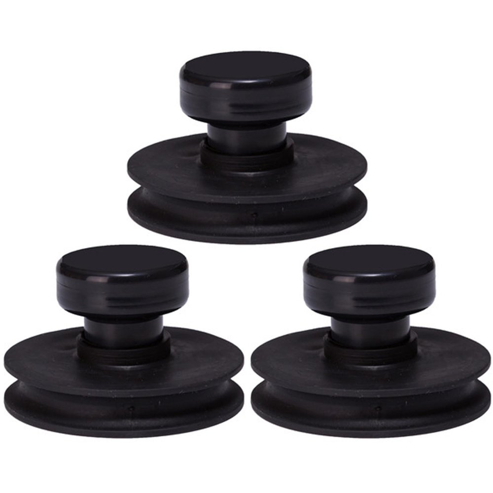 3PCS 3.2 Inch Suction Cup Handles for Sound Bowl, Rubber Lifters for Tibetan Singing Bowls, Easy Grip Sound Bowl Accessories