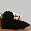 10-100pcs Velvet Drawstring Pouch Jewelry Baggie Ring Party Wedding Gift Bag LOT (Black,8x10cm,50pcs) view 1