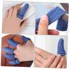 10Pcs Breathable Finger Cots Professional Thumb Sleeve Protectors Soft and Elastic Sports Finger Wraps for Basketball and Activities view 4