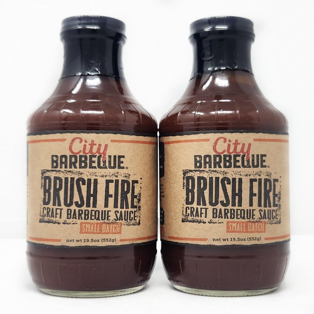 2 Pack of Small Batch City Craft Barbecue Sauce 19.5oz Bottles (Brush Fire)