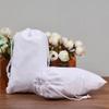 10-100pcs Velvet Drawstring Pouch Jewelry Baggie Ring Party Wedding Gift Bag LOT (White,10x12cm,50pcs) view 1