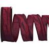 LaRibbons Burgundy Ribbon Wired Christmas Dupioni, 1" x 10 Yards view 1