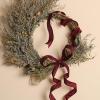 LaRibbons Burgundy Ribbon Wired Christmas Dupioni, 1" x 10 Yards view 3