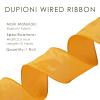LaRibbons Gold Yellow Ribbon Wired Fall Dupioni, 2.5" x 10 Yards view 4