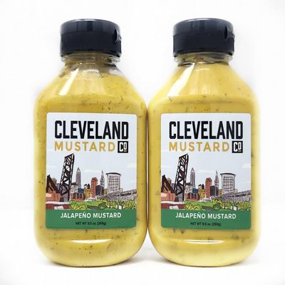 2 Pack of Cleveland Mustard and Ketchup Co All Natural Ingredients (2 Pack, Jalapeno Mustard 9.5oz)