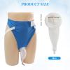 DWCHECK Wearable Urine Collection Bag External Catheter for Men,Reusable Portable Silicone Urinal with 1000ml and 2000ml Urine Catheter Bags,Blue view 4