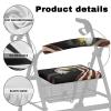 Uacyareni American Flag Eagle Black Walker Seat & Backrest Rollator Covers Set 2 Pieces Removable&Washable Roller Walker Cover Accessories for Seniors Men Women view 3