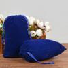 10-100pcs Velvet Drawstring Pouch Jewelry Baggie Ring Party Wedding Gift Bag LOT (Royal Blue,12x15cm,50pcs) view 1