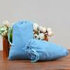 10-100pcs Velvet Drawstring Pouch Jewelry Baggie Ring Party Wedding Gift Bag LOT (Light blue,7x9cm,50pcs) view 1