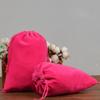 10-100pcs Velvet Drawstring Pouch Jewelry Baggie Ring Party Wedding Gift Bag LOT (Rose,12x15cm,50pcs) view 1