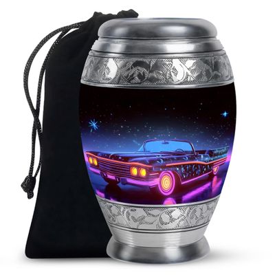 KARYLIZ Car Urns for Human Ashes Adult Female - Sunset Urn for Male - Tree Large Funeral Urn for Female - Memorial Ashes Holder for Mom & Dad - Cremation Urns for Women (10 Inch)