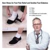 LFFTBK Mens Diabetic Shoes,Portable Plus Size Elderly Diabetic Swollen Feet Arthritis Recovery Shoes(Black,10.5US) view 3