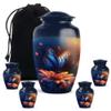 YATHABHISA Butterfly Urns for Ashe, Best Memorial & Thoughtful Gift for Men & Women, Cremains Containers Burial & Funeral Adult Human Remains, Combo (1Pc 10 Inch & 4Pcs 3 Inch) view 1