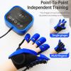FXNFXLA Finger Rehabilitation Robot Gloves, Stroke Hand Recovery Device for Hand Function Exercise, with LCD Display, Independent Finger Training, Easy to Put on and Remove view 2