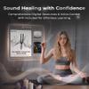 CREVIK Tuning Forks for Healing Set - 128Hz, 136.1Hz, 256Hz, 384Hz Weighted & Unweighted Tuning Fork Kit with Hockey Puck Activator - Chakra Sound Therapy Instruments for Meditation & Yoga in Pouch view 3