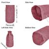 Jucobee Deep Red Shade Jute Bottle Bags Set of 7 Reusable Drawstring Pouches (13.77 x 7.09 x 3.93) for Elegant, Eco-Conscious Gifting view 2