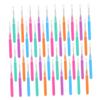 WRITWAA 50pcs Interdental Brushes for Cleaning Ergonomic Mini Cleaning Tool Portable Flossers Spiral Brush for Oral and Travel view 1