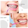 WRITWAA 50pcs Interdental Brushes for Cleaning Ergonomic Mini Cleaning Tool Portable Flossers Spiral Brush for Oral and Travel view 3