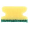 Sorbo Scouring Pads - Set of 10 with Handle - 14 x 7 x 4.5 cm - Green Scouring Surface - Viscose Cleaning Sponges - Ergonomic & Durable - for Kitchen, Bathroom & Household view 4