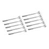 10pcs Back Scratcher Extendable Portable Foldable Back Scratcher Telesco with Pocket Clamp/Holder for Relieve Itching Five Section Teles Handle: The Expandable Back Scraper Has a Five view 1