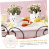 VALICLUD Flower Party Plates 20pcs Disposable Paper Plates Thanksgiving Dinnerware view 3