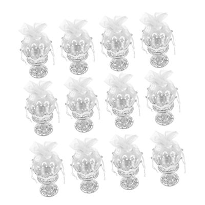 FRCOLOR 12pcs Boxes Elegant Treat Containers for Weddings Parties Decorative Favor Boxes for Birthdays Christmas Celebrations Silver Design