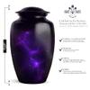 Yatskia Purple Galaxy Urn for Ashes Adult Male, Cremation Burial Urns for Human Ashes Adult Female, Ash Holder Funeral Urn for Human, (Classic Large, 10 Inch) view 2