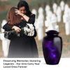 Yatskia Purple Galaxy Urn for Ashes Adult Male, Cremation Burial Urns for Human Ashes Adult Female, Ash Holder Funeral Urn for Human, (Classic Large, 10 Inch) view 3