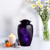 Yatskia Purple Galaxy Urn for Ashes Adult Male, Cremation Burial Urns for Human Ashes Adult Female, Ash Holder Funeral Urn for Human, (Classic Large, 10 Inch) view 4