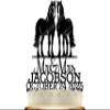 Horses Country Western Wedding Cake Topper Rustic Weddings Cowboy and Cowgirl view 1