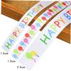 GALPADA 1roll Happy Birthday Decorative Ribbon Satin Craft Tape for Party Packaging Wrapping and Projects Wide Reusable view 2