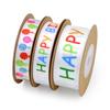 GALPADA 1roll Happy Birthday Decorative Ribbon Satin Craft Tape for Party Packaging Wrapping and Projects Wide Reusable view 3
