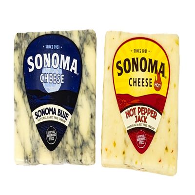 California Blue Cheese (2 x 5.3 oz) and Hot Pepper Jack Cheese (2 x 5.3 oz)
