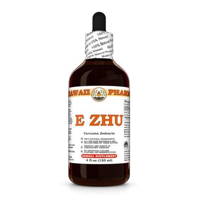 E Zhu (Curcuma Zedoaria) Dry Root Tincture, Made in Hawaii, All Natural, Vegan, Pure Liquid Extract - 4 fl.oz