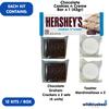 WBB SMORES KIT BAR | 12 sets | Mix Kits : 6 Milk & 6 Cookies n Mallow | Makes 24 S'mores | Individually packaged set: Graham Crackers, Marshmallow, Chocolate | Make delicious smores (Mix) view 4