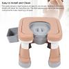 ViaGasaFamido Portable Commode Chair, Shower Chair Non Slip Bedside Toilet with Ergonomic Design Multifunctional Plastic Potty Chair for Bathing, Toilet Use (Coffee) view 4