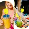 20 PCS Lemon Paper Straws, Yellow Paper Straw Lemonade Stand Supplies Disposable Lemon Yellow Decorative Straws ECO Drinking Straw for Cocktails, Lemonade, Daily Use and Holiday Party view 4