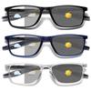 Hubeye Photochromic Reading Glasses for Men and Women TR90 Sport Reader Anti Glare UV Ray Filter Photochromic Black/Photochromic Blue/Photochromic Clear2.5 view 1