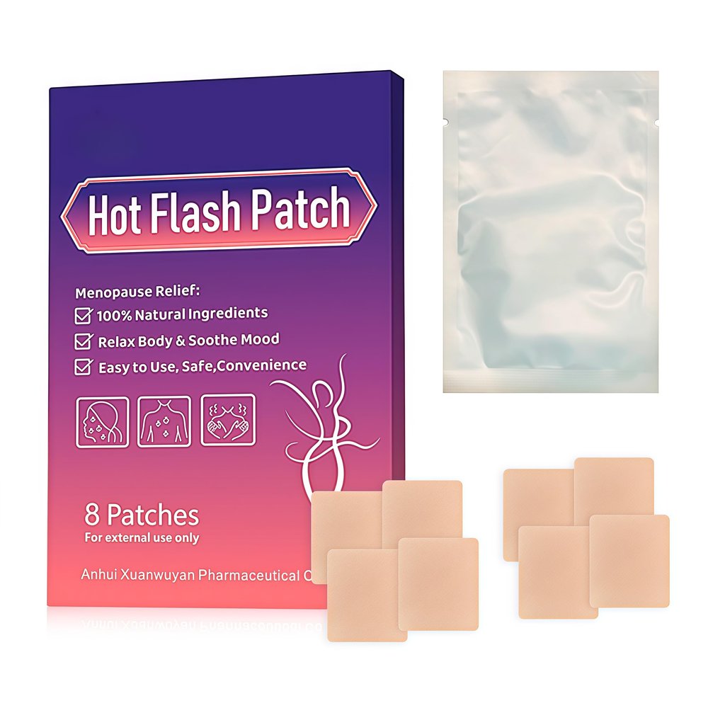 BumpGlow Menopause Relief Patches Therapy Patches Natural Hot Flash Patch for Sleeping Aid & Restful Nights-Relieves Hot Flashes, Dryness, Excessive Sweating-Menopause Support-Estrogen Free(8 Count)